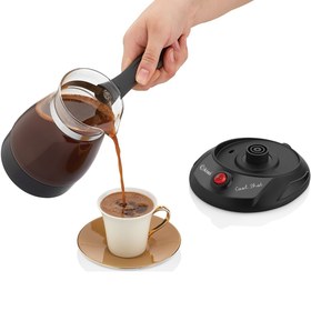 Resim Kiwi KCM 7514 Cam Türk Kahve Makinesi - Siyah 