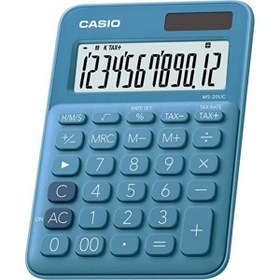 Resim Casio MS-20UC-BU 12 Hane Masaüstü Mavi Hesap Makinesi 