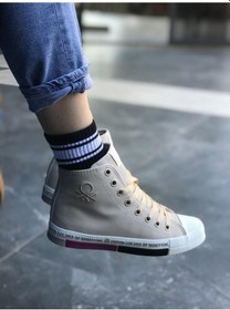 Resim Benetton Deri Uzun 003 Bn-30730 001 Kadın Spor Ayakkabı 
