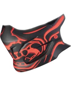 Resim Scorpion EXO COMBAT Evo Samurai Maske Mat Siyah Kırmızı 