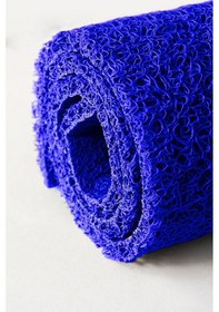 Resim Abk Plastik Abk Kıvırcık Mavi Paspas 100 Cm Kaymaz Yolluk Kaydırmaz Halı Abk0793 - 