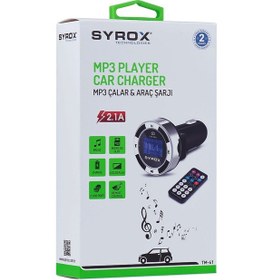 Resim Syrox 2.1A Mp3 Çalar & Araç Şarjı Transmitter Syx-Tm41 