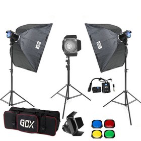 Resim Gdx BM400 II W/S 3'lü Stüdyo Paraflaş SoftBox Seti 
