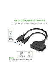 Resim 2.5" Usb 3.0 To Sata Hdd Ssd Dönüştürücü Adaptör Kablosu + Koruma Kutusu 