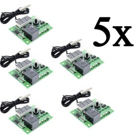 Resim 5 Adet Dijital Termostat 12V Akvaryum Kuluçka Buzdolabı THR205-5 