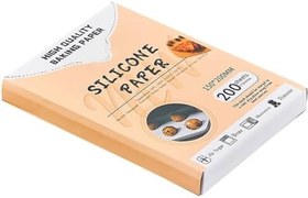 Resim 200pcs Pişirme kağıdı için parşömen kağıdı, çift taraflı doğal bitki bazlı silikon kaplama, yapışmaz, pişirme için mükemmel, hava fritözü, barbekü, gıda sarma ve gıda servisi 