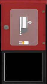 Resim Arazi Serisi Sulu Sistem Çift Hortumlu Yangın Dolapları 