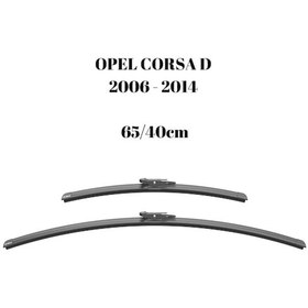 Resim Opel Corsa D 2006 2007 2008 2009 Uyumlu Ön Cam Silecek Süpürgesi Takımı 650/400mm Silbak 