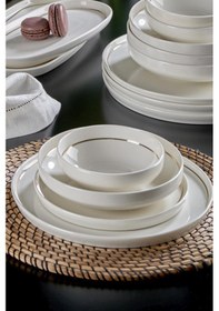 Resim Neva N3455 Velvet Gold 28 Parça Yaldızlı Porselen Yemek Takımı 