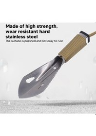 Resim Zcjb Hao Kan Survival Kazma Mala Paslanmaz Çelik Kaymaz Kolu Çok Fonksiyonlu Tespit Kazıcı Kamp İçin-75836 