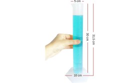 Resim Isolab 250ML Plastik Mezür Kabartma Skala 