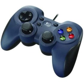 Resim Logitech G F310 4 Düğmeli D-Pad İle Kablolu Gamepad. Lacivert 