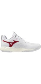 Resim Mizuno Wave Momentum Pro Kadın Voleybol Ayakkabısı Beyaz / Kırmızı 