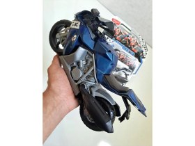 Resim ALYTOYS Motor Motosiklet Yarış Motoru 28 x 18 cm Kırılmaz Plastik Erkek Oyuncak Detaylı Model 
