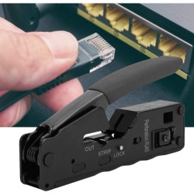 Resim Seenergy SE-3864 Cat7 Çok Fonksiyonlu RJ45 Çakma ve Kesme Pensesi 6p 8p 