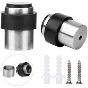 Resim Saten Nikel Kaplamalı Zemine Monte Kapı Stoperi, Ağır Hizmet Tipi Ticari Tasarım, Kolay Kurulum, Geniş Kullanım İçin Hasara Karşı Koruma 2 Adet 