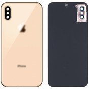 Resim Kadrioğlu Iphone Xs Max Arka Pil Kapağı Full Kamera Lensli Gold 
