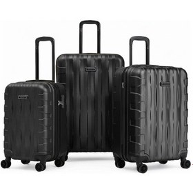 Resim 3'lü Valiz Seti Büyük Boy - Orta Boy - Kabin Boy Siyah-siyah 1167-s-hb Siyah 