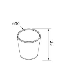 Resim Soho Ofis Tipi Fileli Çöp Kovası Yuvarlak Gri Krom 