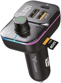 Resim USB Flash + Hafıza Kart Uyumlu FM Transmitter - Araç Şarjı ve Bluetooth Kiti 