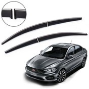 Resim Carmind Fiat Egea Sedan Hb Cross Krom Çıtalı Cam Rüzgarlığı 2015- Uyumlu 