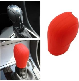 Resim Şüscar Oto Volkswagen Seat Skoda Golf Dsg Silikon Vites Topuz Kılıfı Kırmızı 