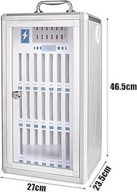 Resim Güvenli Cep Telefonu Depolama Soyunma Kutusu Duvara Monte Kabine Şarj Edilebilir Alüminyum Alaşım 24 Bit Kapasiteli 