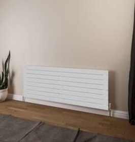 Resim Warma Teos Yatay Çelik Radyatör 1400x595 Beyaz Ral 9016 Gloss 80 