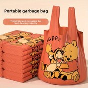 Resim 50/100 adet Tigger & Winnie the Pooh Kalınlaştırılmış Büyük Rulo Çöp Torbaları - Yırtılmaz Bağcıklı, Ekstra Büyük Mutfak ve Banyo Temizlik Torbaları, Eğlenceli Tasarım, Dayanıklı Polietilen, Ev, Ofis ve Dış Mekan Kullanımı İçin, Çöp Torbası, Eğlenceli Tasarım, Kalınlaştırılmış Malzeme 