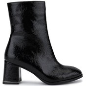 Resim Tamer Tanca Kadın Suni Deri Siyah Rugan Topuklu Bot 889 9203 Bn Bot Sk25-26 Sıyah Krsk Rgn SİYAH RGN 