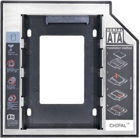 Resim Keepro 12.7mm HDD Caddy Kalın DVD Rw Harddisk Laptop 12.7 mm CD Rom 2.5 