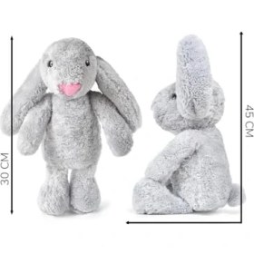 Resim TeknoKapsül Özgüner Oyuncak 45 cm Yumuşak Uyku Arkadaşı Tavşan, Pelüş, Doldurulabilir, Uyku Arkadaşı Tavşan (Gr 