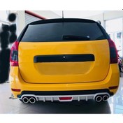 Resim Dacia Logan Mcv Uyumlu Body Kit Difüzör 4 Çıkış Yuvarlak Gri Model 1 