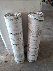 Resim Pvc Gri Yer Muşambası 1 X 11 Metre Zemin Kaplaması Keçeli Parke D Çok Renkli 