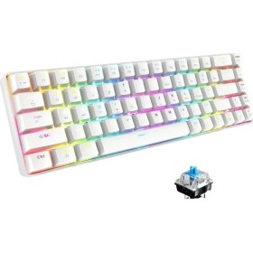 Resim Masling Trol Blue Swicth 62 Tuşlu Mini Oyuncu Klavye 