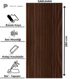 Resim Esnek Keçeli Slim Duvar Paneli 100cm Saruhan 
