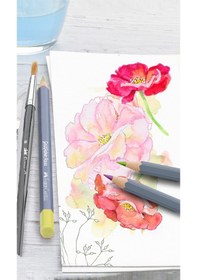 Resim Faber-Castell Goldfaber Aqua Boya Kalemi Hediye Seti 36’lı, 12 Pastel ve 24 Klasik Renk, Yüksek Pigmentli 