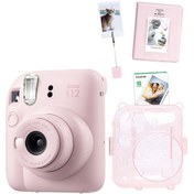 Resim Fujifilm Instax Mini 12 Pembe Fotoğraf Makinesi 10'lu Film Kıskaçlı Stand PVC Albüm ve Simli Pleksi 