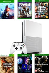 Resim Microsoft XBOX One S 500 Gb - Teşhir Cihazı 6 Ay Garantili - GTA 5 Dahil 10 Dijital Oyun Hediyeli. 