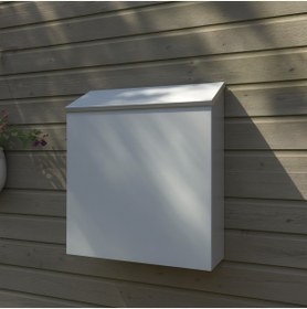 Resim Aypars Atölye Modern Duvar Tipi Metal Posta Kutusu – Suya Dayanıklı Dış Mekan Mektup Kutusu, Dekoratif Mailbox 