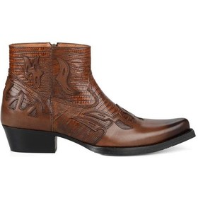 Resim Kahverengi Fermuarlı Erkek Kovboy Bot (Poem) 