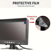 Resim Bileeko 17.78 cm CVBS Araba Monitörü Ekranı Güneşlikli 2 Yönlü Video Girişi Arka Görüş Görüntüsü TFT LCD Park Sistemi Araç/CCTV/RCA için, Pilsiz 
