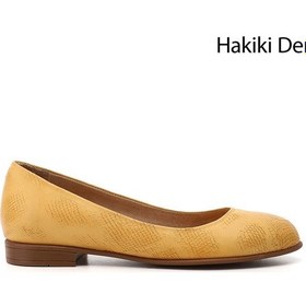 Resim Gönderi R Kadın Hardal Hakiki Deri Babet Gdza134m0437 Hardal 