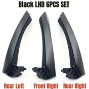 Resim Dashanshop Bmw 3 Serisi E90 E91 E92 E93 Sol Direksiyon Siyah İç Kapı Kolu Kapağı Yükseltme Aksesuar 