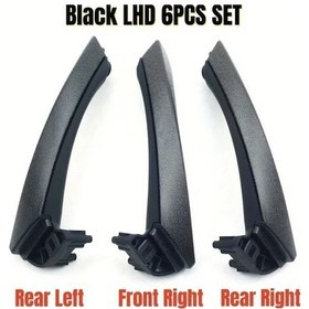 Resim Dashanshop Bmw 3 Serisi E90 E91 E92 E93 Sol Direksiyon Siyah İç Kapı Kolu Kapağı Yükseltme Aksesuar 