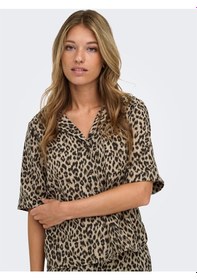 Resim Only Onlemmıa S/s Button Shırt Pnt Kadın Siyah Gömlek - 15380053 