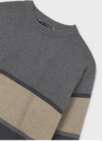 Resim Mayoral Gri Erkek Çocuk Renk Bloklu Kazak 7303 Gri 