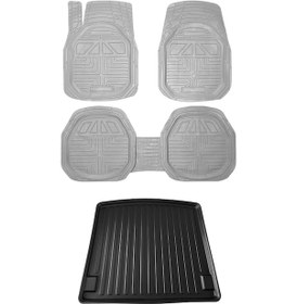 Resim Opel Astra F HB 1991-1998 Gri Extra Havuzlu Paspas ve Bagaj Seti 