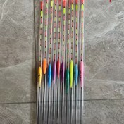 Resim Depolama Tüpü ile 6 Adet Yüksek Görünürlükli Sörf Balıkçılık Şamandıraları - Parlak Karışık Renkler (Kırmızı/Sarı/Yeşil/Mavi/Pembe/Turuncu), Artırılmış Görünürlik için Dayanıklı Plastik Şamandıra Aksesuarları, Plaj Ekipmanları, Canlı Tasarım, Şeffaf Kasa 