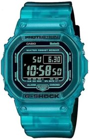 Resim Casio Erkek Kuvars Saat, Dijital Gösterge ve Reçine Kayış 